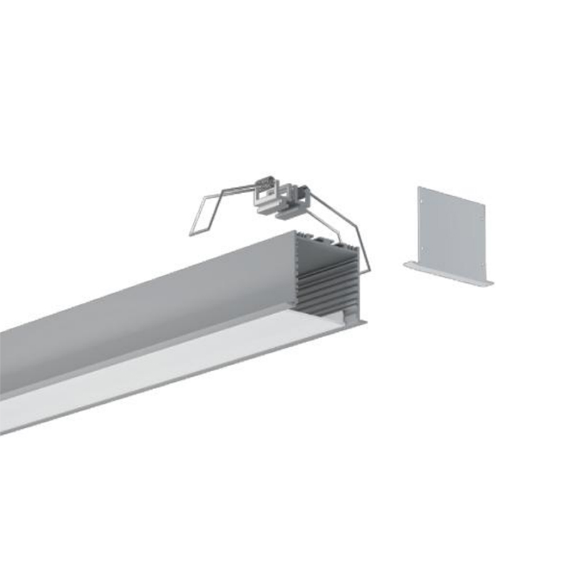 Recessed LED Diffuser Aluminum Channel For LED Strip Lighting - Inner Width 56mm